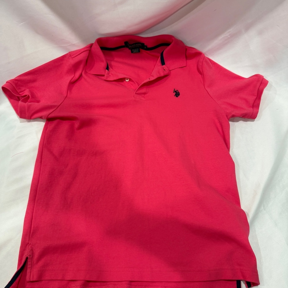 U.S. Polo Assn. Mens Polo Shirt in Small Pink